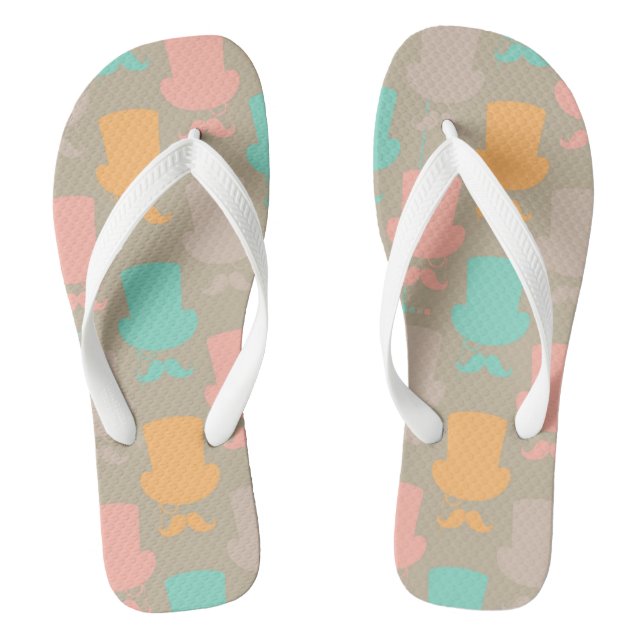 Moustache pattern 2 thongs (Footbed)