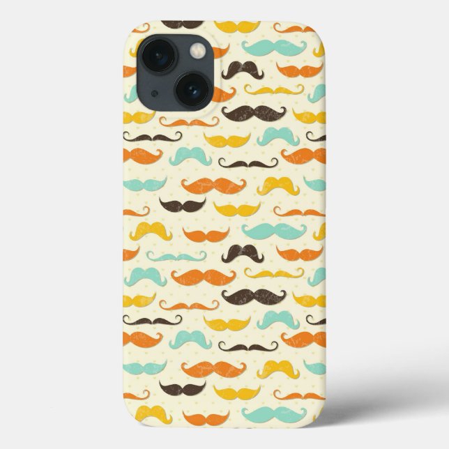 Moustache pattern 3 Case-Mate iPhone case (Back)