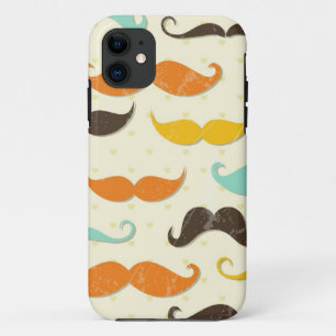 Moustache pattern 3 iPhone 11 case