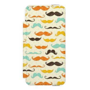 Moustache pattern 3 incipio watson™ iPhone 5 wallet case