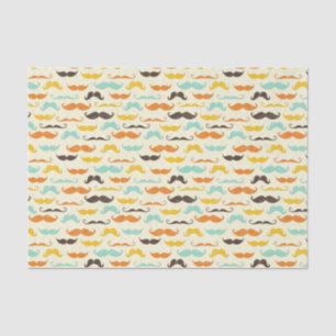 Moustache pattern 3 tissue paper