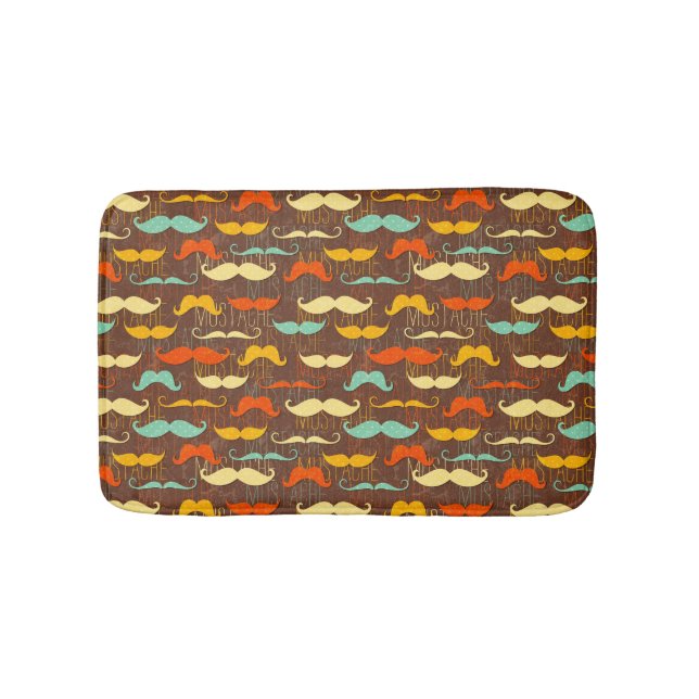 Moustache pattern bath mat (Front)