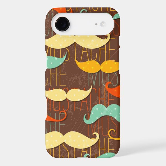 Moustache pattern Case-Mate iPhone case (Back)