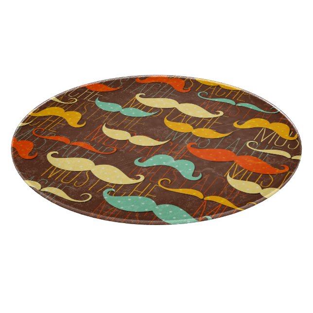 Moustache pattern cutting board (Corner)