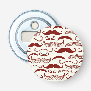 Moustache pattern, retro style 3 bottle opener