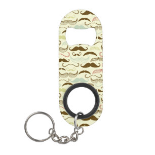 Moustache pattern, retro style 4