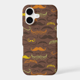 Moustache pattern, retro style 5