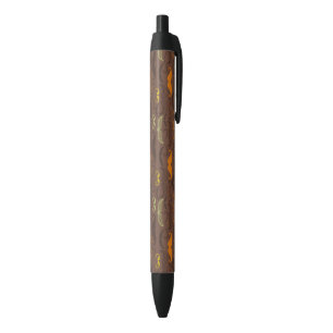 Moustache pattern, retro style 5 black ink pen