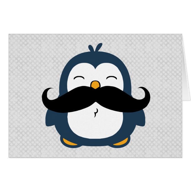 Moustache Penguin (Front Horizontal)