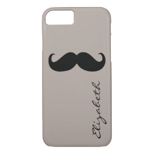 Moustache Plain Tan Background Case-Mate iPhone Case
