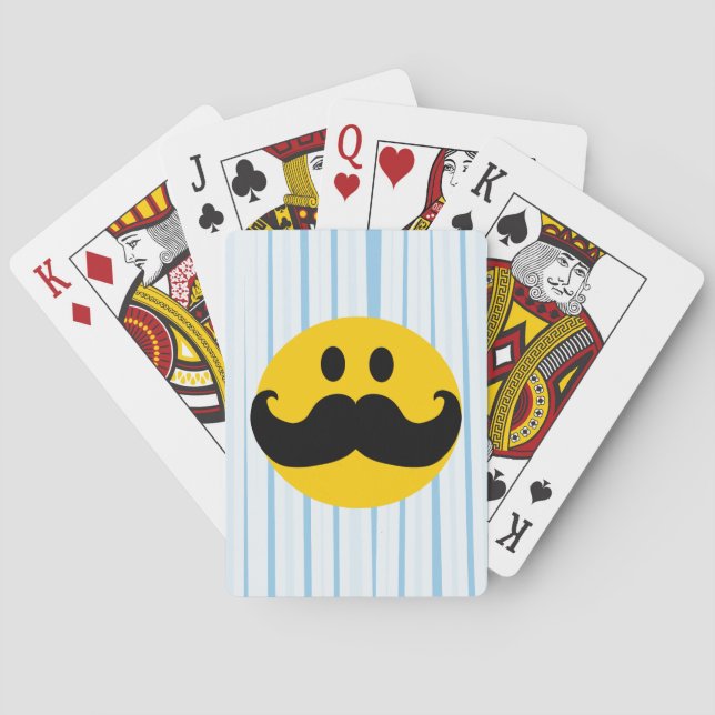 Moustache Playing Cards (Back)