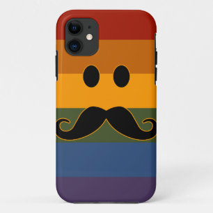 Moustache Pride custom iPhone case