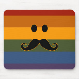 Moustache Pride custom mousepad