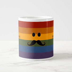 Moustache Pride custom mugs