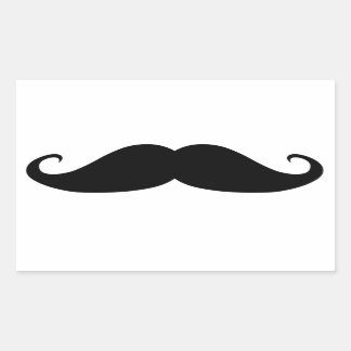 Moustache Rectangular Sticker