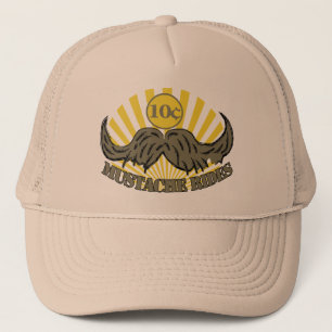 Moustache ride trucker hat