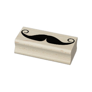 Moustache Rubber Stamp
