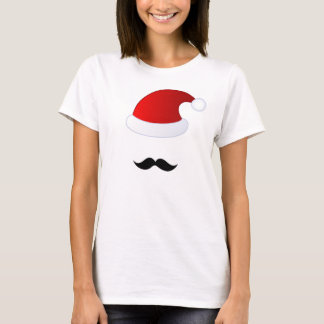 Moustache Santa T-Shirt