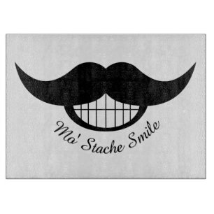 Moustache Smile Cutting Board