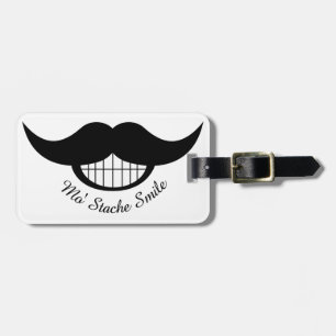 Moustache Smile Luggage Tag