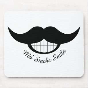 Moustache Smile Mouse Pad