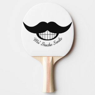 Moustache Smile Ping Pong Paddle