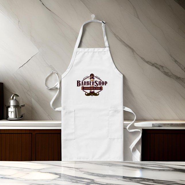 Moustache Smock Apron Barber Logo (Creator Uploaded)