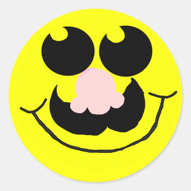 Moustache Sticker (Front)