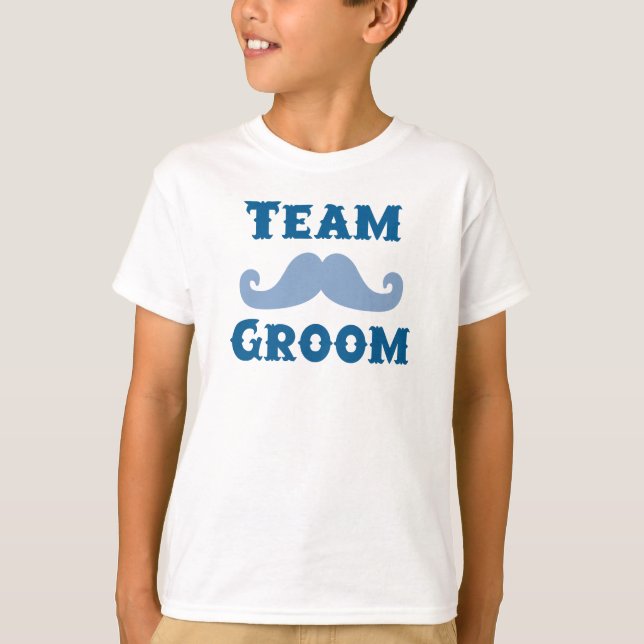 Moustache Team Groom T-Shirt (Front)