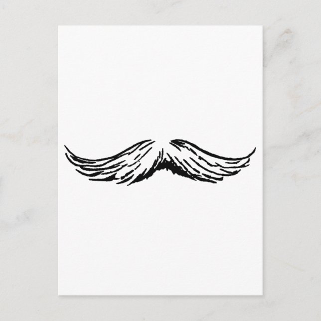 Moustache The MUSEUM Zazzle Gifts Postcard (Front)