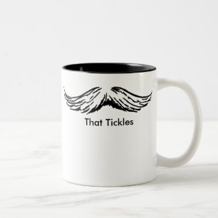 Moustache The MUSEUM Zazzle Gifts, That Tickles .. Two-Tone Coffee Mug