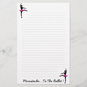 Moustache.. To The Ballet Stationery
