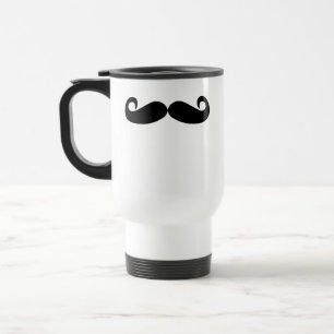 Moustache Travel Mug (for righties)
