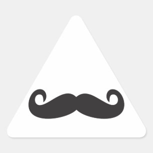 Moustache Triangle Sticker