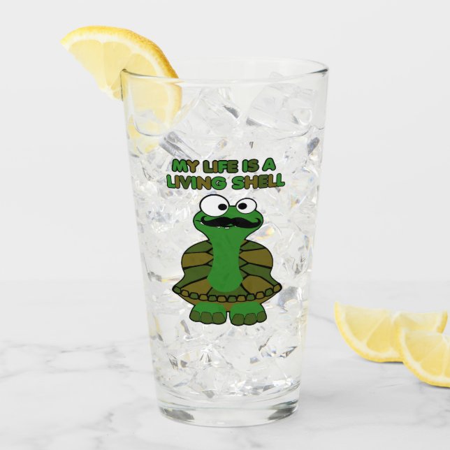 Moustache Turtle Living Shell Glass (Front Ice)