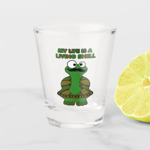 Moustache Turtle Living Shell Shot Glass