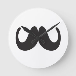 Moustache Wall Clock