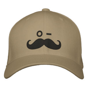 Moustache WINK Embroidered Hat