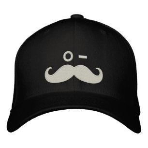 Moustache WINK Embroidered Hat