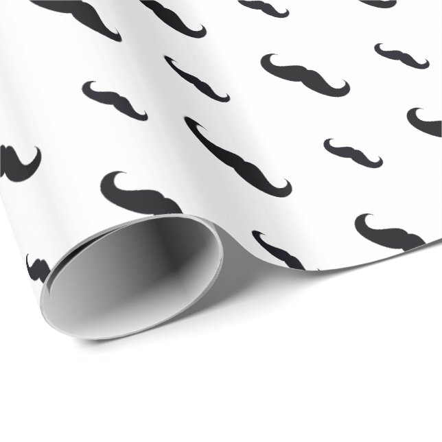 Moustache Wrapping Paper (Roll Corner)
