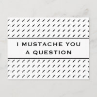 Moustache You A Question Mod Stripe