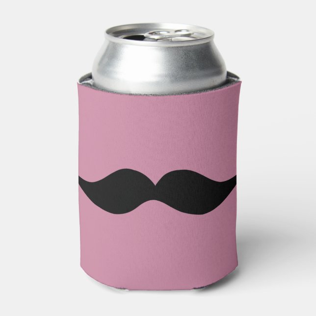 Moustache you for a beer can cooler (Can Front)
