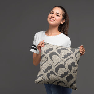 Moustaches Decorative Throw Pillow