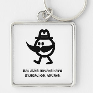 Moustaches Key Ring