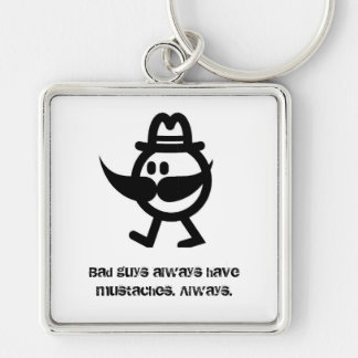 Moustaches Key Ring