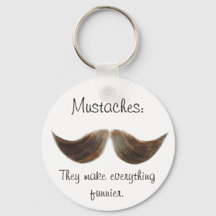 Moustaches Key Ring