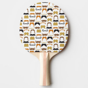 Moustaches Ping Pong Paddle