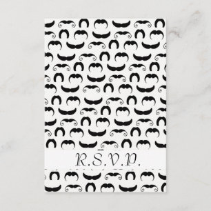 Moustaches R.S.V.P. RSVP Card