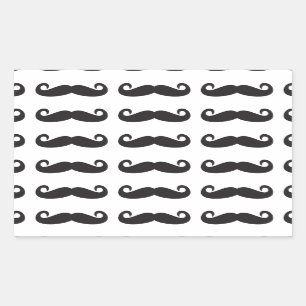 Moustaches Rectangular Sticker