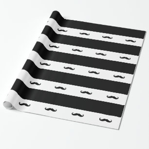 Moustaches Wrapping Paper